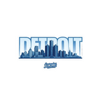 Detroit Skyline Die Cut Sticker by Everyday Ascend