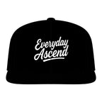 White Classic Script Flatbill Flexfit Hat