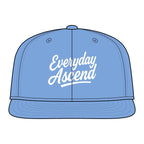 White Classic Script Flatbill Flexfit Hat