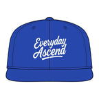 White Classic Script Flatbill Flexfit Hat