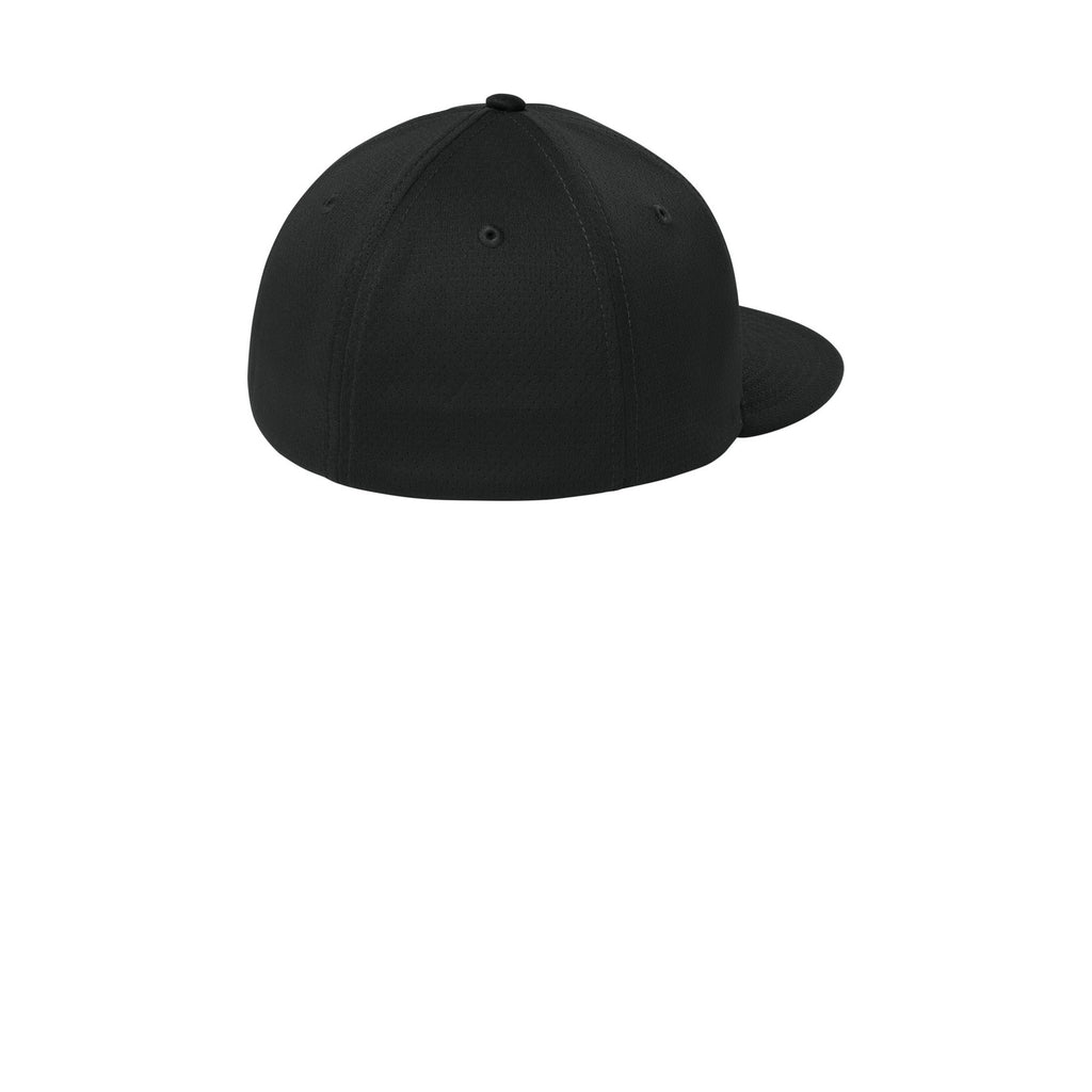 White Classic Script Flatbill Flexfit Hat