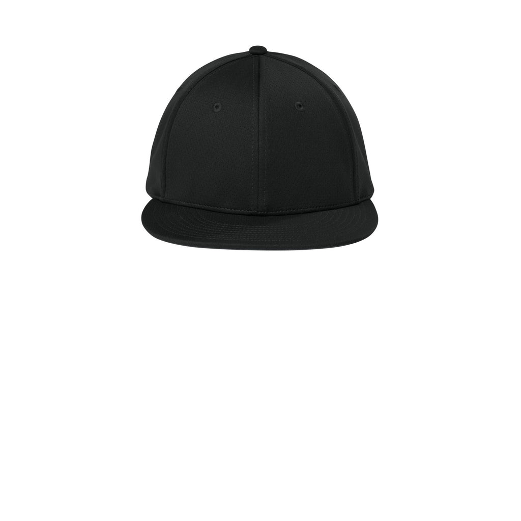 White Classic Script Flatbill Flexfit Hat