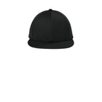 White Classic Script Flatbill Flexfit Hat