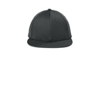 Black Classic Script Flatbill Flexfit Hat