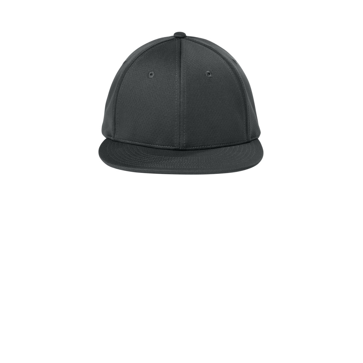 Black Classic Script Flatbill Flexfit Hat