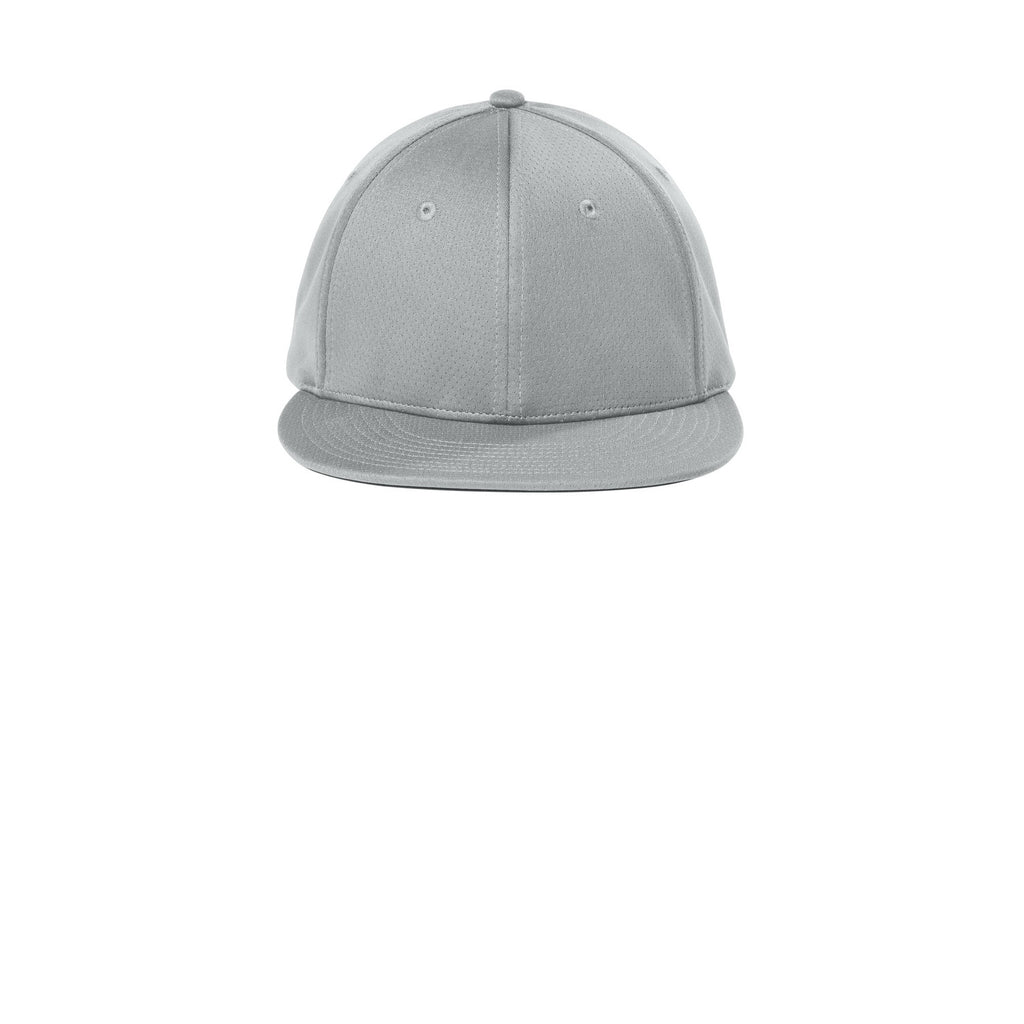 Black Classic Script Flatbill Flexfit Hat