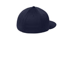 White Classic Script Flatbill Flexfit Hat