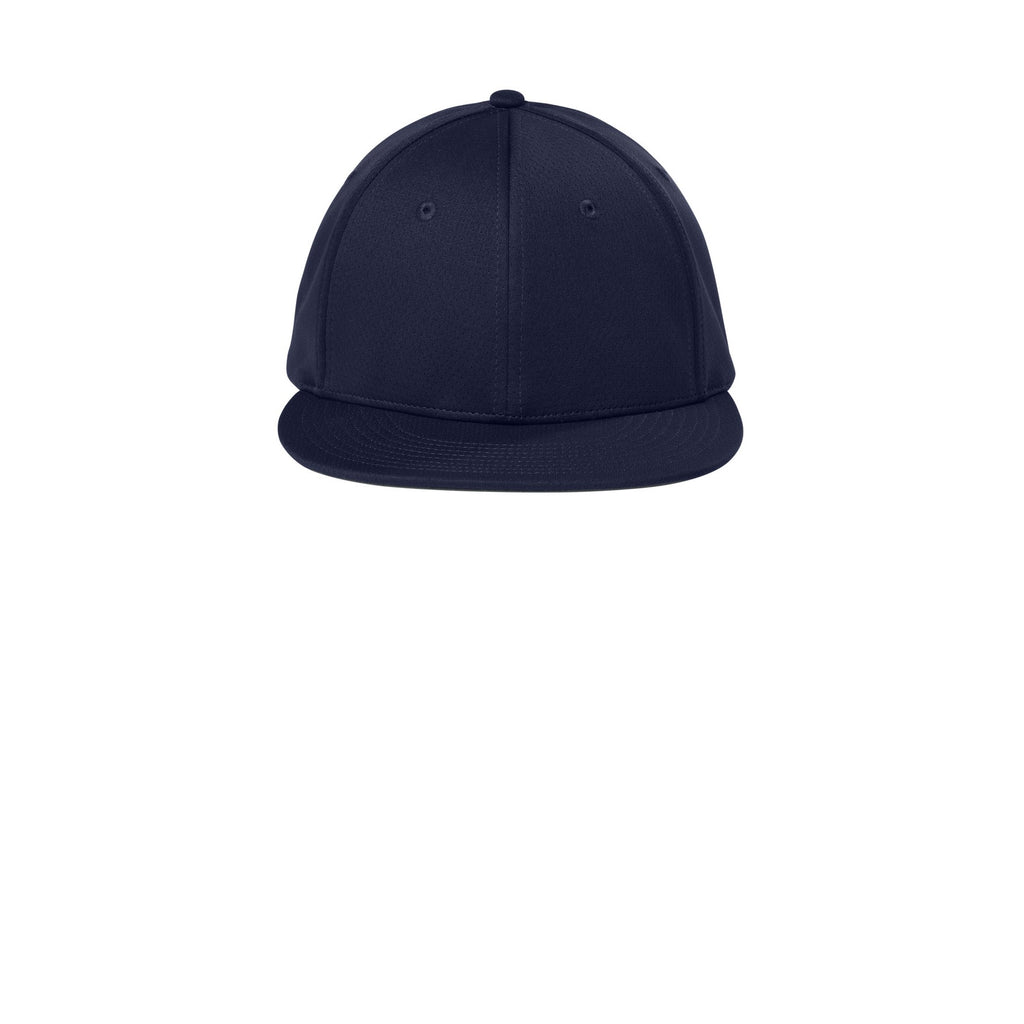 White Classic Script Flatbill Flexfit Hat