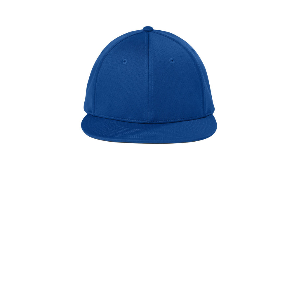 White Classic Script Flatbill Flexfit Hat