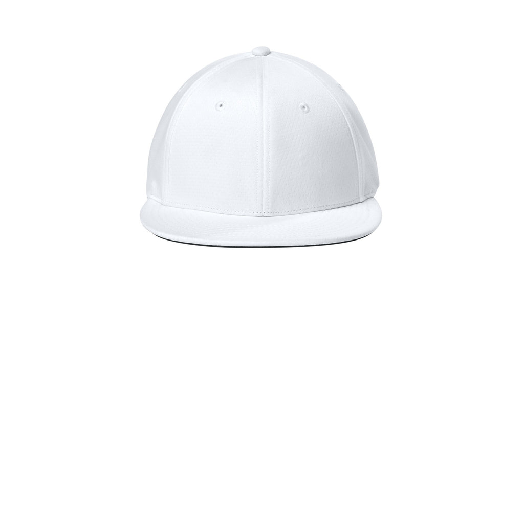 Black Classic Script Flatbill Flexfit Hat