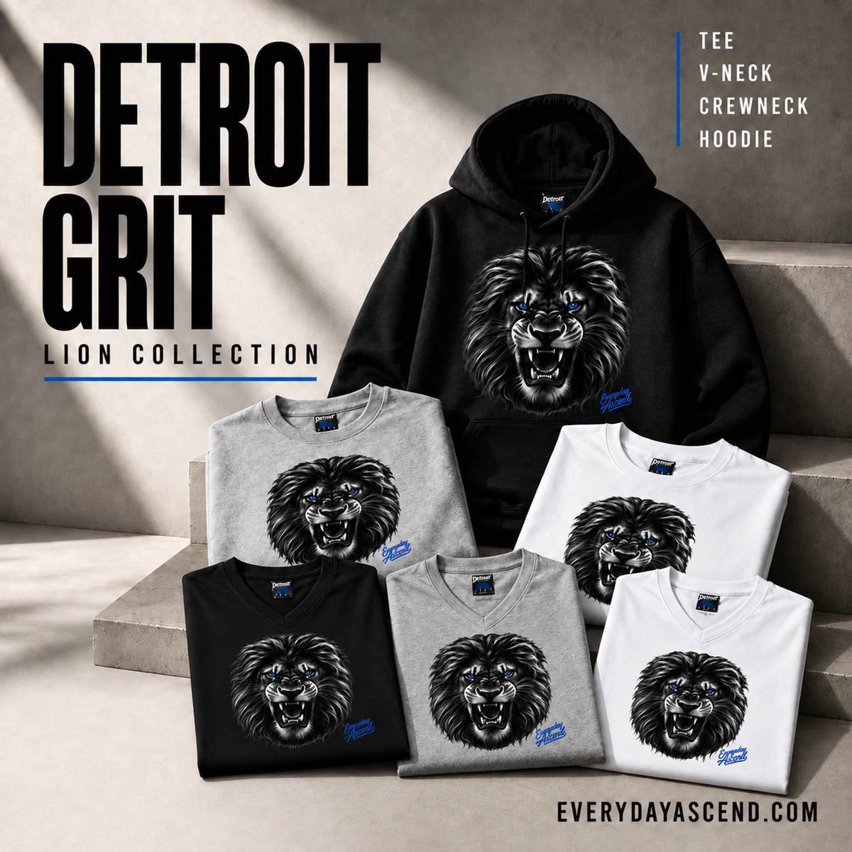 Detroit Grit Lion Collection