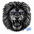 Detroit Grit Blue Eyed Lion Football Sticker by Everyday Ascend